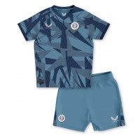 Camisa de Futebol Aston Villa Equipamento Alternativo Infantil 2023-24 Manga Curta (+ Calças curtas)